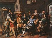 MOLENAER, Jan Miense The Denying of Peter sdg oil painting reproduction